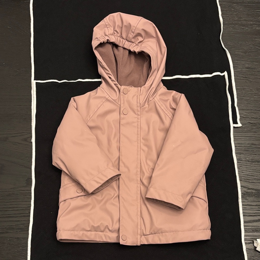 Zara Girls Hooded Fleece Lined Water Resistant Coat